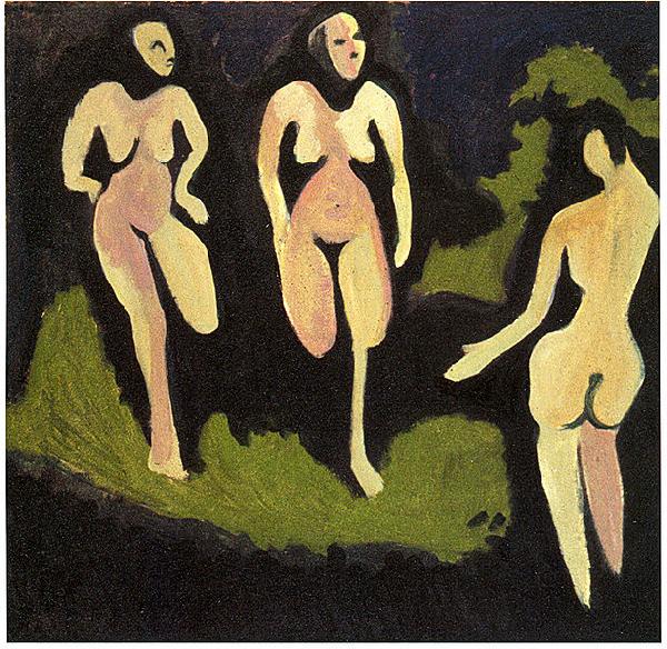 Ernst Ludwig Kirchner Nudes in a meadow